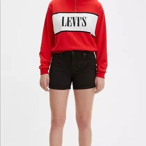 Levi’s mid length black shorts